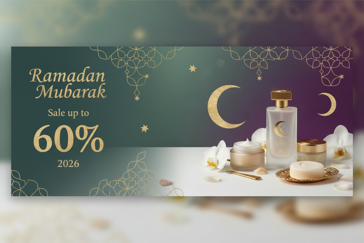 Ramadan Mubarak Sale Banner - No Logo