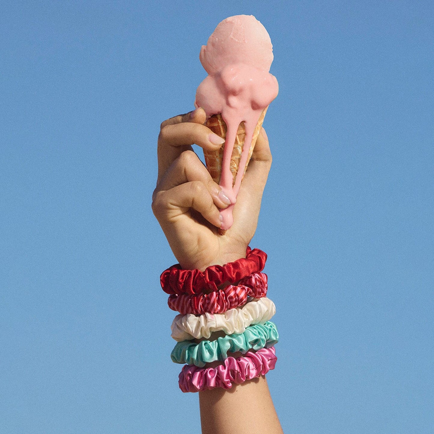 MIDI SCRUNCHIES - SET OF 5 GELATI