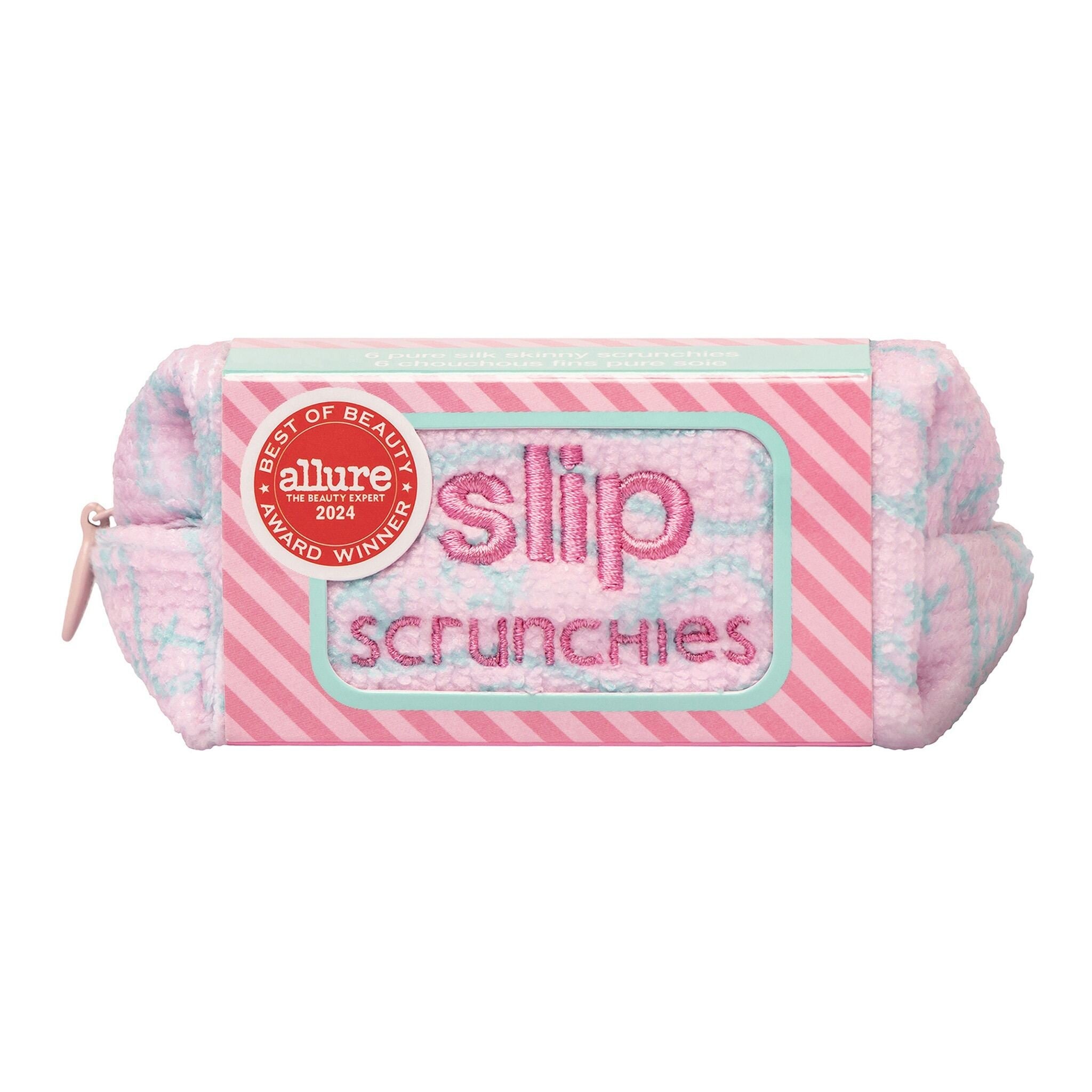 SKINNY SCRUNCHIES - SET OF 6  WITH POUCH HIGH TIDE