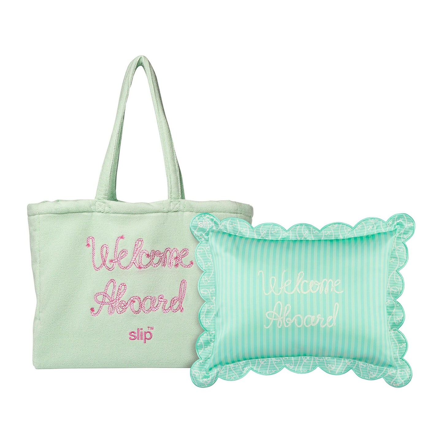 TRAVEL PILLOW WITH BEACH BAG LES VACANCES